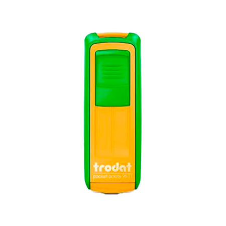 Carimbo de Bolso Trodat 9511 - Verde e Amarelo